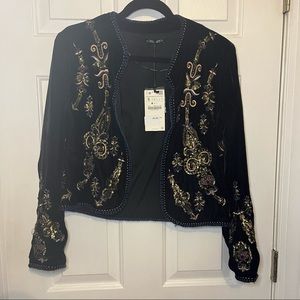 Zara The Embroidery Jacket NWT